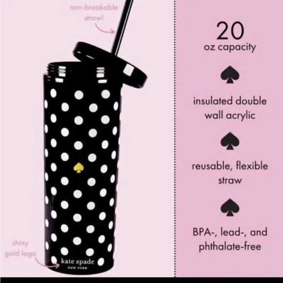 kate spade Black and White Polka Dot Canister Set - Picture 3 of 3